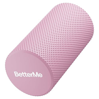 BetterMe Foam Roller for Muscle Recovery – High Density Exercise Roller for Back &Legs – Deep Tissue Massage Roller for Tension, Relief & Stretching (Raspberry Pink)