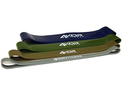 Resistance Loop Band Set, Perfect for Crossfit, Yoga, Physical Therapy, and Booty Building - color: 4 Extra Thick Bands