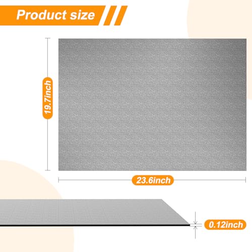 Double Non-Slip Workout Mat for Ellipse Leg Exerciser, Ellipse Machine Mat, Exercise Mat for Under Desk Ellipticals, Suitable for Electric Seated Foot Pedal Exerciser, 23.6" × 19.7"