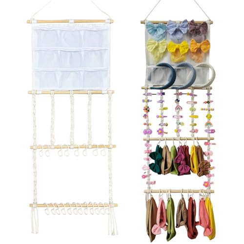 Hair Bows Organizer for Girls, Headband Holder