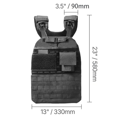 Happybuy Weighted Vest, 40lb Weight Vest, Adjustable Body Weight Jacket, Workout Equipment, for Strength and Endurance Training, Running, Jogging, Walking, Fitness, Weight Loss