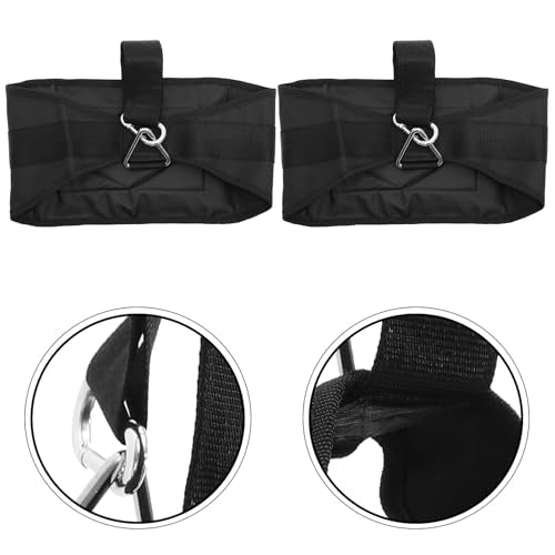 TOYANDONA 2Pcs Sturdy Hanging Ab Straps Portable Home Gym Equipment for Daily Biceps Triceps Shoulder Workout with Upgraded Thick Comfortable Design and Easy Installation