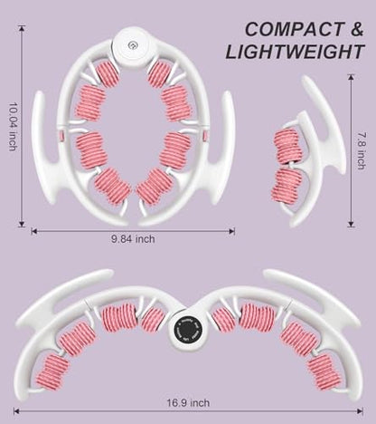 COSTWELL Cellulite Massager, Cellulite Remover Muscle Roller,360° Deep Tissue Massager for Leg, Neck,Calves, Arm,Thighs, Back,Manual Massager Foam Roller Fascia Massage Tool for Muscle Relieve. (Pink) - color: Pink