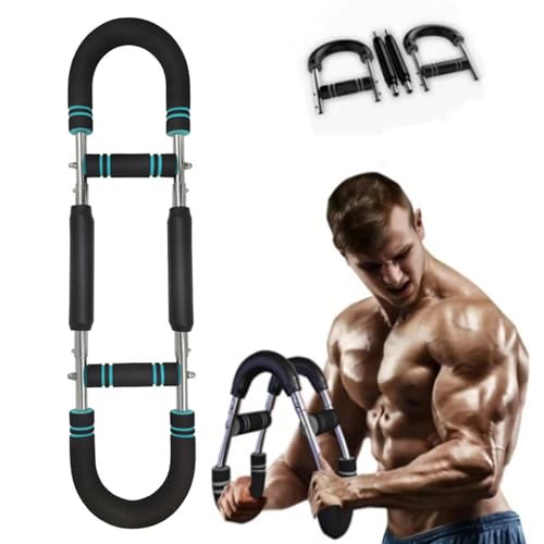 60-100LB Adjustable Portable Chest & Arm Exerciser - Full Body Strength Trainer with Detachable Design, Ergonomic Grip & Multi-Level Resistance for Home/Gym/Travel