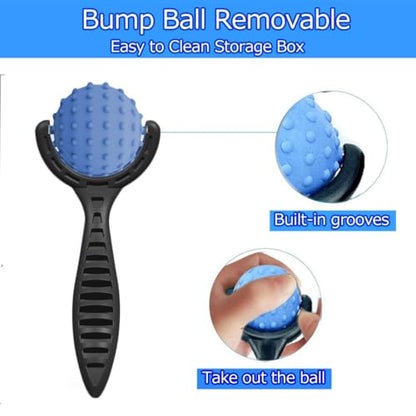 Massage Ball Roller Set– Ice Cold and Hot for Deep Tissue and Sore Muscle Relief of Stiffness and Stress, Body, Neck, Back, Face, Eyes,Plantar, Foot