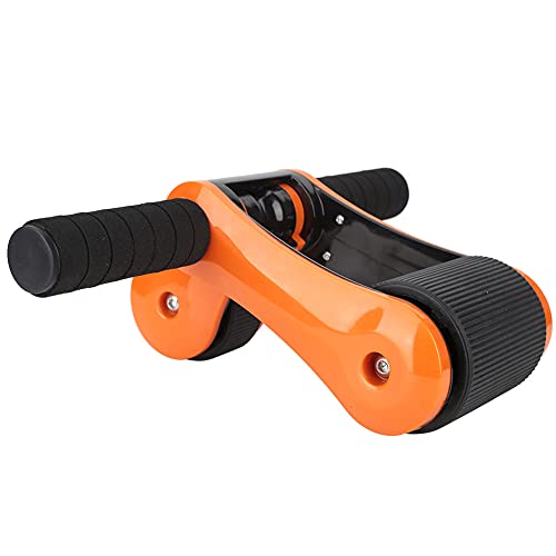 2 Wheels Ab Roller Wheel, Abdominal Muscle Exerciser with Knee Pad, Stable Dual - Wheel Core Trainer for Home Gym, Foldable and Portable Ab Wheel for Beginners to Advanced