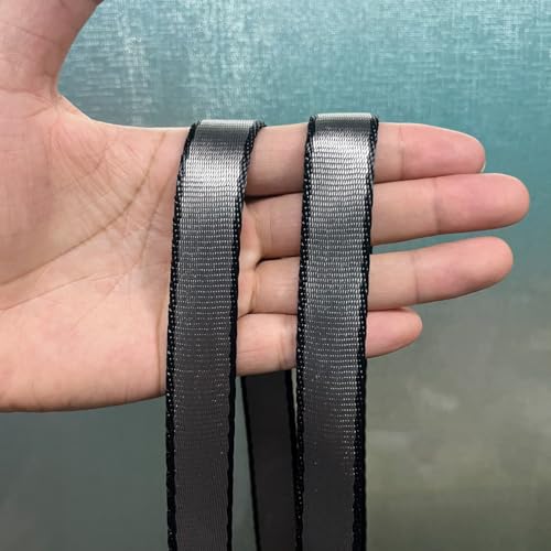 2PCS 5.9ft Long Nylon Daisy Chain Straps for Aerial Yoga Hammock Swing Adjustable Aerial Silk Extender Hanging Rope for Aerial Yoga Belts 180cm - color: Grey