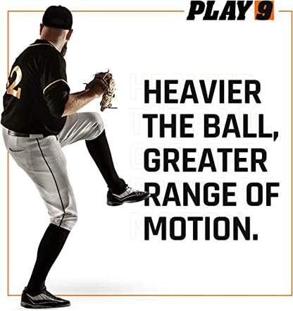 Plyometric Baseballs - Weighted Balls for Baseball - Arm Care, Velocity, and Strength Training - Weighted Baseballs for Throwing and Stretching - Textured Finish for Improved Grip