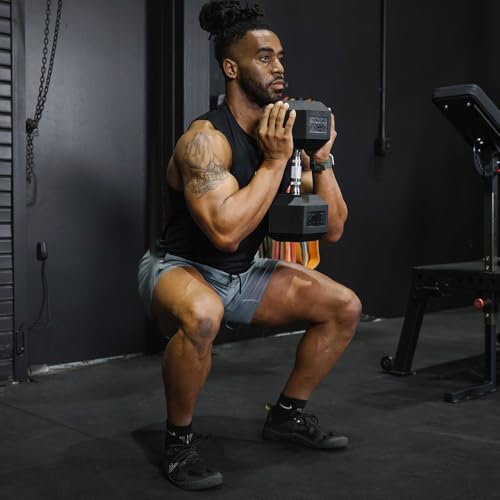 Titan Fitness Pair Rubber Coated Hex Dumbbells, Roll-Resistant Hexagonal Free Weights, Chrome-Coated Handles with Knurling, Strength Training Equipment - style: 60 lb, Pair