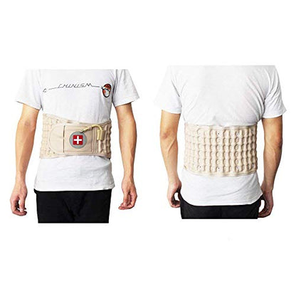 Goldmille Decompression Back Belt Lumbar Traction Device for Lower Back Pain, Lower Back Brace Inflatable - One Size for 29-49 Waist