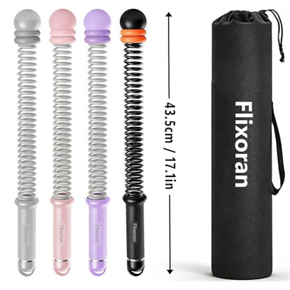 Cordless Battle Ropes Adjustable Trainer, Ropeless Weighted Portable Exercise Equipment for Home Gym Workouts, Compact Arm Strength for Men Women, Heavy Flex Rope Stick Fitness Gift