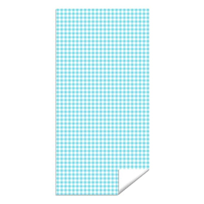 Microfiber Beach Towel Sand Free Quick Dry Oversized Sky Blue White Gingham Pattern Lightweight Travel Pool Towel for Adults 71 x 32 Inches 1 Pcs - color: Tartan