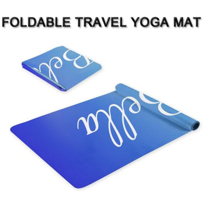 Custom Name Yoga Mat,Personalized Travel Yoga Exercise Mat,Non Slip,Perfect for Kids & Adults,Gradient Color D Series - color: Style 11