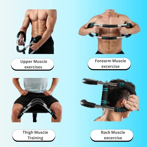 DEFY Adjustable Arm Twister Trainer (30-110 Lbs) with 4 Steel Springs & 3 Resistance Levels – Portable Chest Expander for Biceps, Shoulders, and Upper Body Fitness