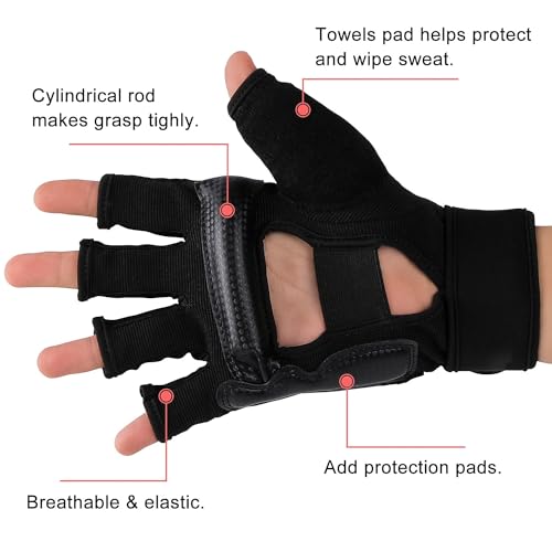 FitsT4 Sports Half Mitts MMA UFC Training Boxing Punch Bag Martial Arts Gloves