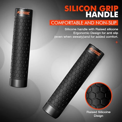 KUTIZE Jump Rope, Weighted Jump Rope for Men Women, Adjustable 1lb Heavy Skipping Ropes, Suitable for Boxing, Cardio, Home Fitness, Training Muscle, Home Gym Workout Equipment for Full Body Exercise - style: Black Jump Rope-1LB