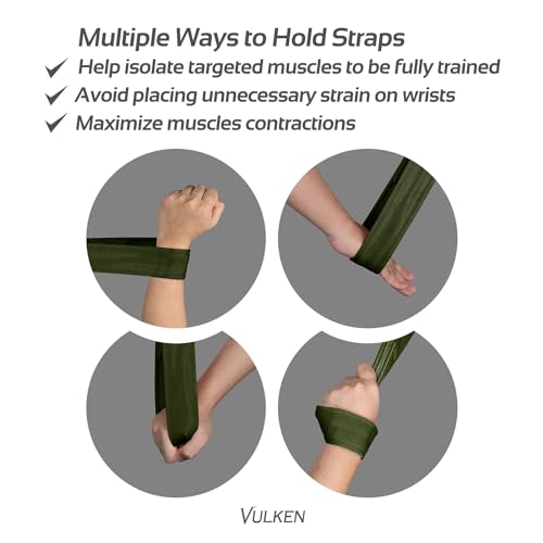 Vulken Tricep Rope Cable Attachment. Two Size in One Extra Long Pull Down Rope. Triceps Extension Straps Gym Equipment. Home Workout Handles for Resistance Bands.