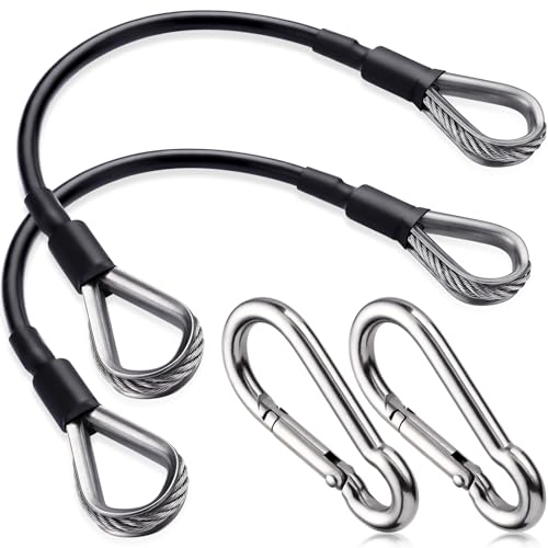 Gym Cable Extension, Fitness Extension Rope Attachment Compatible with Home Gym Accessories Thick 0.2", Replacement Gym Cable Machine Extension for LAT/Tricep Pull Down, Leg Extensions Machine