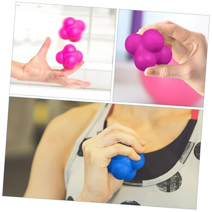 VICASKY Hexagonal Reaction Balls Set for Agility Training 6 Pcs Fitness Exercise Balls for Hand-Eye Coordination Speed Reflex Development