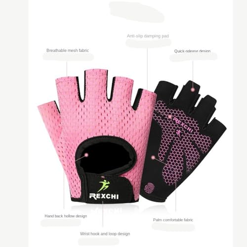 Breathable Half-Finger Gym Gloves Yoga & Fitness Training Gloves with Silicone Grip for Women & Men