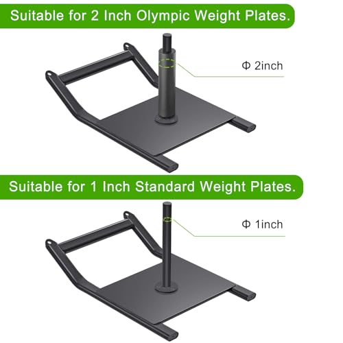 SELEWARE Weight Sled Workout Sled Fitness Strength Training Sled Speed Training Sled for Athletic Exercise and Speed Improvement Suitable for 1" and 2" Weight Plates