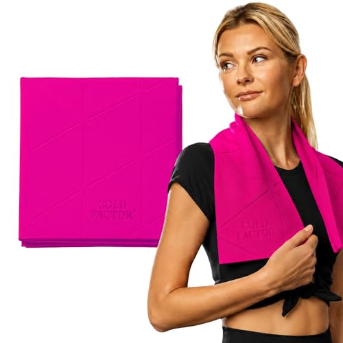 Cooling Towels for Sports, Cooling Neck Wraps – Cold Towel for Running, Workout & Outdoor Use, with UPF 50+-Soft, Machine Washable, Reusable Cooling Neck Towel, 13"x29.5" - 1 Pack (Pink) - color: Pink