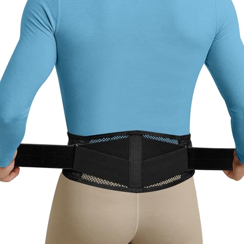 cybryeh Thin & Lightweight Back Brace for Lower Back Pain Relief – Slim, Breathable Back Support Brace for Sciatica, Herniated Disc – Adjustable Lumbar Support Belt for Men & Women, All Day Comfort - size: L/XL(Waist:42''-53'')