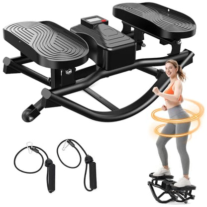 ERGOLIFE Rock Stepper Side to Side, Rocking Stair Stepper for Exercise at Home, Full Body Workout & Low-Impact Balance Board, Quiet Fully Assembled Cardio Fitness Equipment with 330 LBS Capacity