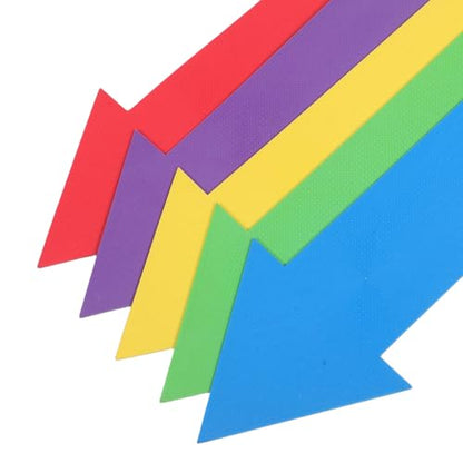 5pcs Arrow Markers for Sports:14.6" Non Slip Agility Marker Field Flat Directional Arrow Spots for Kids Soccer Basketball Speed Training Outdoor Classroom