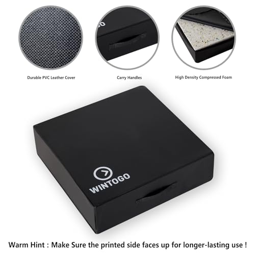 Deadlift Silencer Drop Pads (Pair) - Noise Reducing Weightlifting Crash Mats for Floor Protection, Portable Compact 20"x20"x6" Easy to Store & Carry for Home Gym, Garage, Crossfit Workouts
