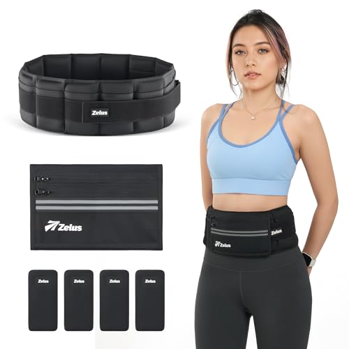 ZELUS Weighted Belt for Women Men, 6/8/10lb Z-Fit Adjustable Weighted Belt - size: Small-6LB (22.4" - 36.2")