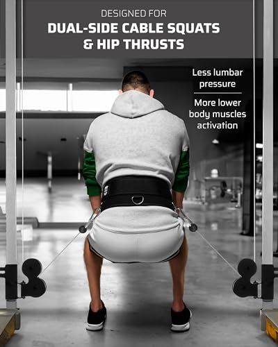 THEFITGUY Ultimate Cable and Sled Training Bundle: Multi-Attachment Belt & Sled Pulling Belt