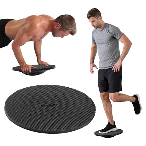 THERABAND Wobble Board Stability and Balance Trainer, Round Wobble Board, Core Strength Balance Disc for Adults, Physical Therapy, Agility Training, Compact Non-Slip Design - style: Wobble Board