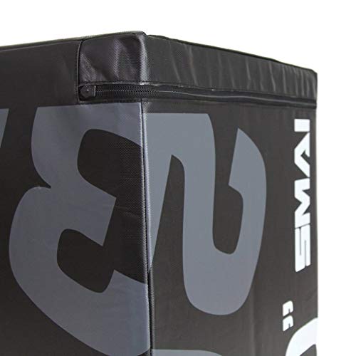 Plyometric Jump Box: Pro-Duty Foam Plyo Box for Explosive Workouts and Box Squats - Step up Exercise Platform for Safer Conditioning& Training.