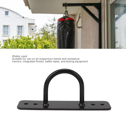 Cyrank Battle Rope Anchor, Battle Rope Wall Ceiling Mount Bracket Kit for Suspension Strap Gymnastic Rings Body Weight Strength Training Systems Yoga Boxing Equipment 300KG Capacity