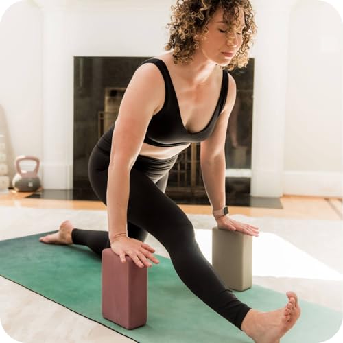 WeGym Yoga Mat, 4mm Cushioned Exercise Mat for Yoga, Pilates, Home Workouts - Anti Slip Polyurethane Suede Yoga Mat with Carrying Strap - color: Rose Pink, style: Polyurethane