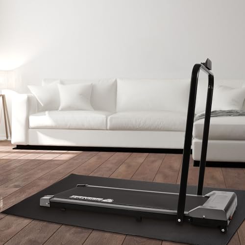 BalanceFrom 7x5 Feet High-Density Gym Equipment Floor Mat, 1/4-Inch Thick PVC – Non-Slip Flooring for Treadmill, Stationary Bike, Elliptical Trainer, Weight Bench, and Heavy Exercise Machines