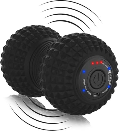 ZeenKind Vibrating Peanut Massage Ball Plantar Fasciitis Muscle Pain Relief - color: Peanut Ball-stronger Vibration