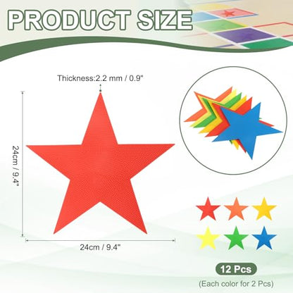 Spot Markers, Star Arrow Poly Spot Marker for Agility Training Floor Dots Non-Slip PE Equipment
