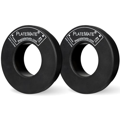 PlateMate Microload Pair 2 1/2 lb. Magnetic Donut Weights (5 lb. Set)