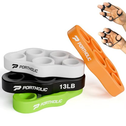 4 Pack Hand Exerciser Grip Strengthener, Finger Stretcher Hand Grip Resistance Bands Hand Strengthener Hand Strengthening Forearm Exerciser for Arthritis - color: green