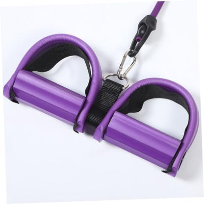Mikinona High-Elasticity Foot Pedal Resistance Band with Upgraded Design for Sit-ups Abdomen and Full-Body Workouts Portable Lightweight Multifunctional Exercise Rope for Home and Travel