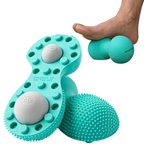 RAD Neuro Roller – Foot Massage Roller for Plantar Fasciitis & Recovery - Silicone, Dual-Texture Design with Built-in Massage Balls for Trigger Point Therapy & Foot Relief - style: Neuro Roller