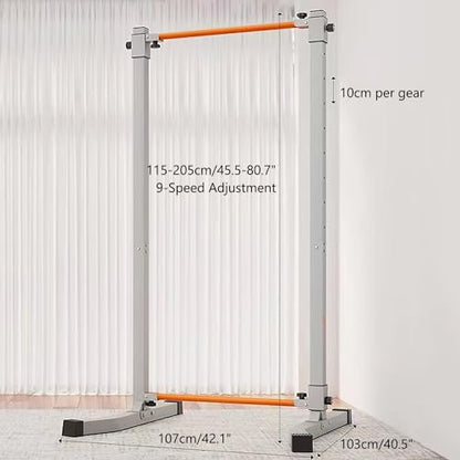 Power Tower, Multi-Function Pull Up Station Foldable Pull Up Bar Station Workout Equipment Height Adjustable for Home Gym Full Body Strength Training Max Load 1100lbs
