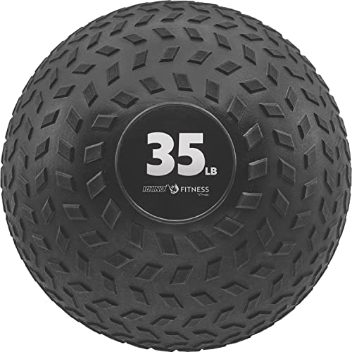 Champion Sports Rhino Fitness Slam Ball – Sand-Filled, Bounce-Resistant Ball for Strength & Conditioning, 6–50 lb - style: 35 Pound