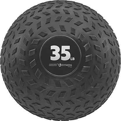 Champion Sports Rhino Fitness Slam Ball – Sand-Filled, Bounce-Resistant Ball for Strength & Conditioning, 6–50 lb - style: 35 Pound