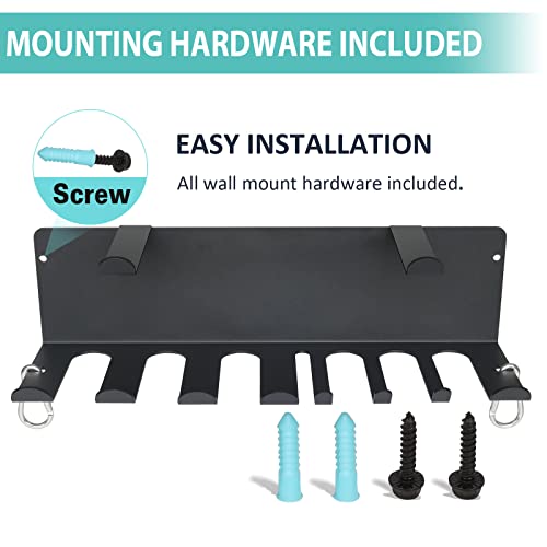 Multi-Purpose Gym Equipment Storage Rack Resistance Bands Storage Hanger Barbell Rack Heavy Duty Gym Rack for Exercise Bands, Lifting Belts and Jump Ropes