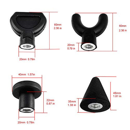 9pcs Jigsaw Massage Adapter Bits Attachment Tips Percussion Massager Ball Heads for Muscle Relaxation