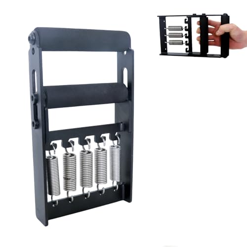 Solid Metal Hand Grip Dynamometer Hand Grip Strength Tester 165lb Adjustable Grip Strength Trainer with 5 Heavy Duty Springs,Professional Forearm & Finger Exercise Equipment for Athletes,Gym & Home Workouts