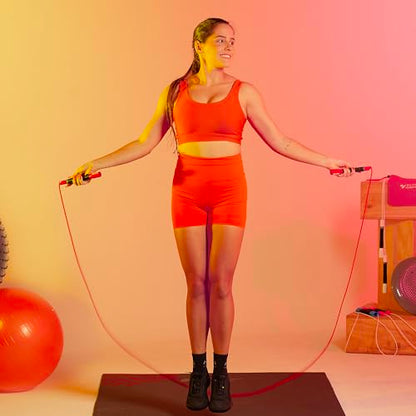 Freestyle PVC Jump Rope Bundle - Premium Quality Adult Jump Ropes for Fitness - Lightweight Cardio Skipping Jump Rope for Exercise and Training - Unbreakable Grip Tape Handles - color: Silver